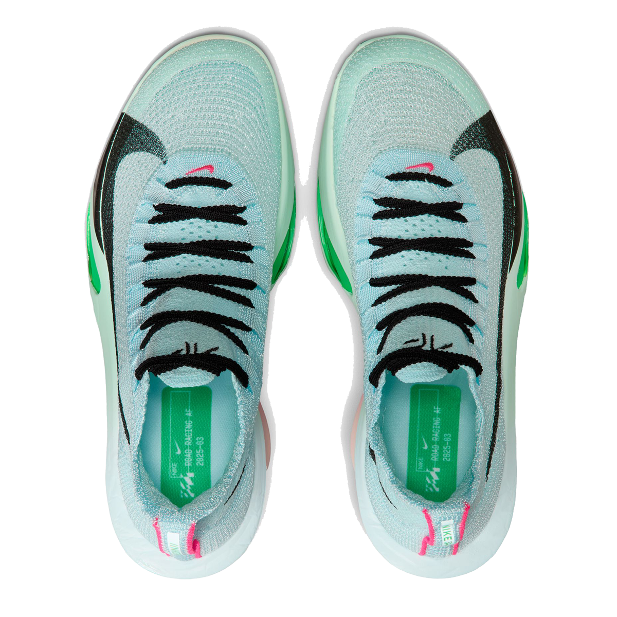 Nike Air Zoom Alphafly Next% 3 — Bright Crimson - Cave Purple - Lime Blast - Mint Foam - Sunset Tint - Green Strike — Size B — Width 6.5 — Alternate View 13