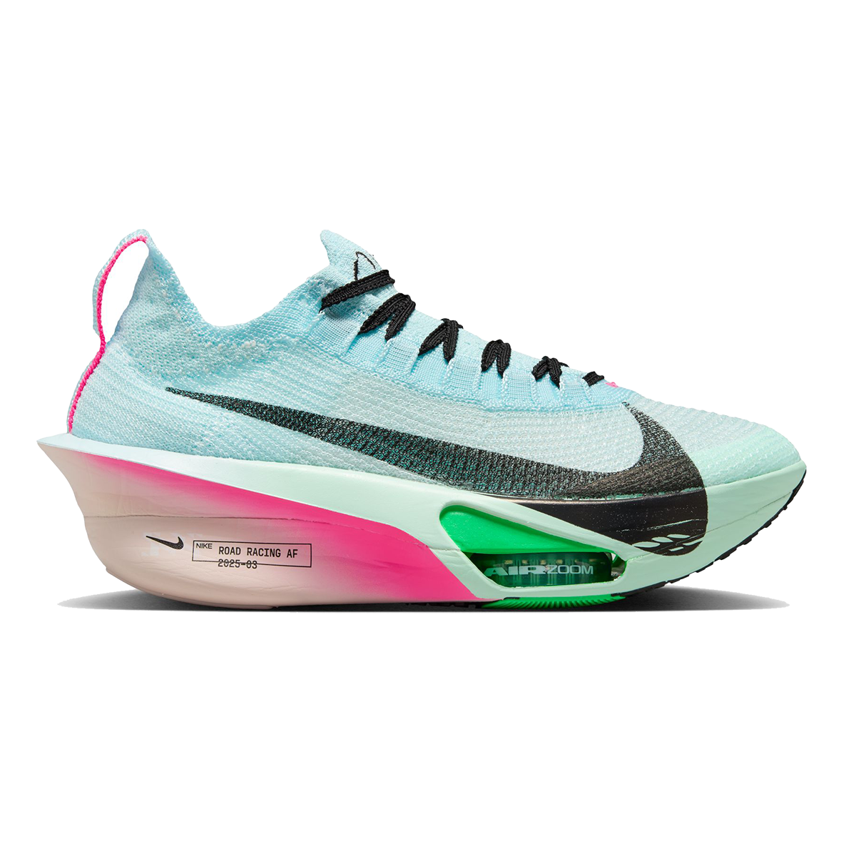 Nike Air Zoom Alphafly Next% 3 — Bright Crimson - Cave Purple - Lime Blast - Mint Foam - Sunset Tint - Green Strike — Size B — Width 6.5 — Alternate View 11