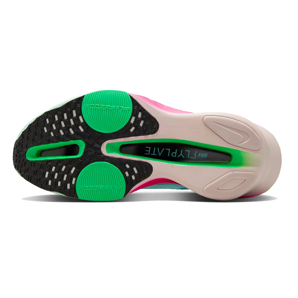 Nike Air Zoom Alphafly Next% 3 — Bright Crimson - Cave Purple - Lime Blast - Mint Foam - Sunset Tint - Green Strike — Size B — Width 6.5 — Alternate View 14