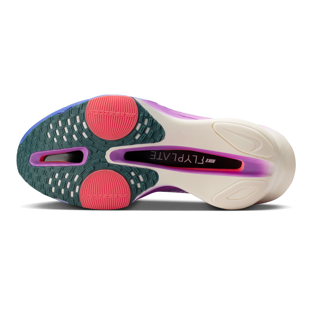 Nike Air Zoom Alphafly Next% 3 — Bright Crimson - Cave Purple - Lime Blast - Mint Foam - Sunset Tint - Green Strike — Size B — Width 6.5 — Alternate View 42