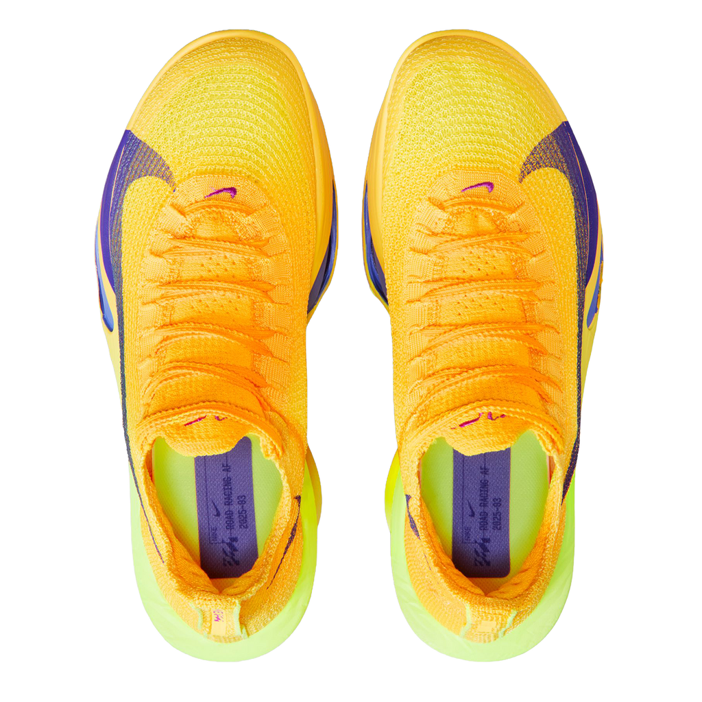 Nike Air Zoom Alphafly Next% 3 — Bright Crimson - Cave Purple - Lime Blast - Mint Foam - Sunset Tint - Green Strike — Size B — Width 6.5 — Back View