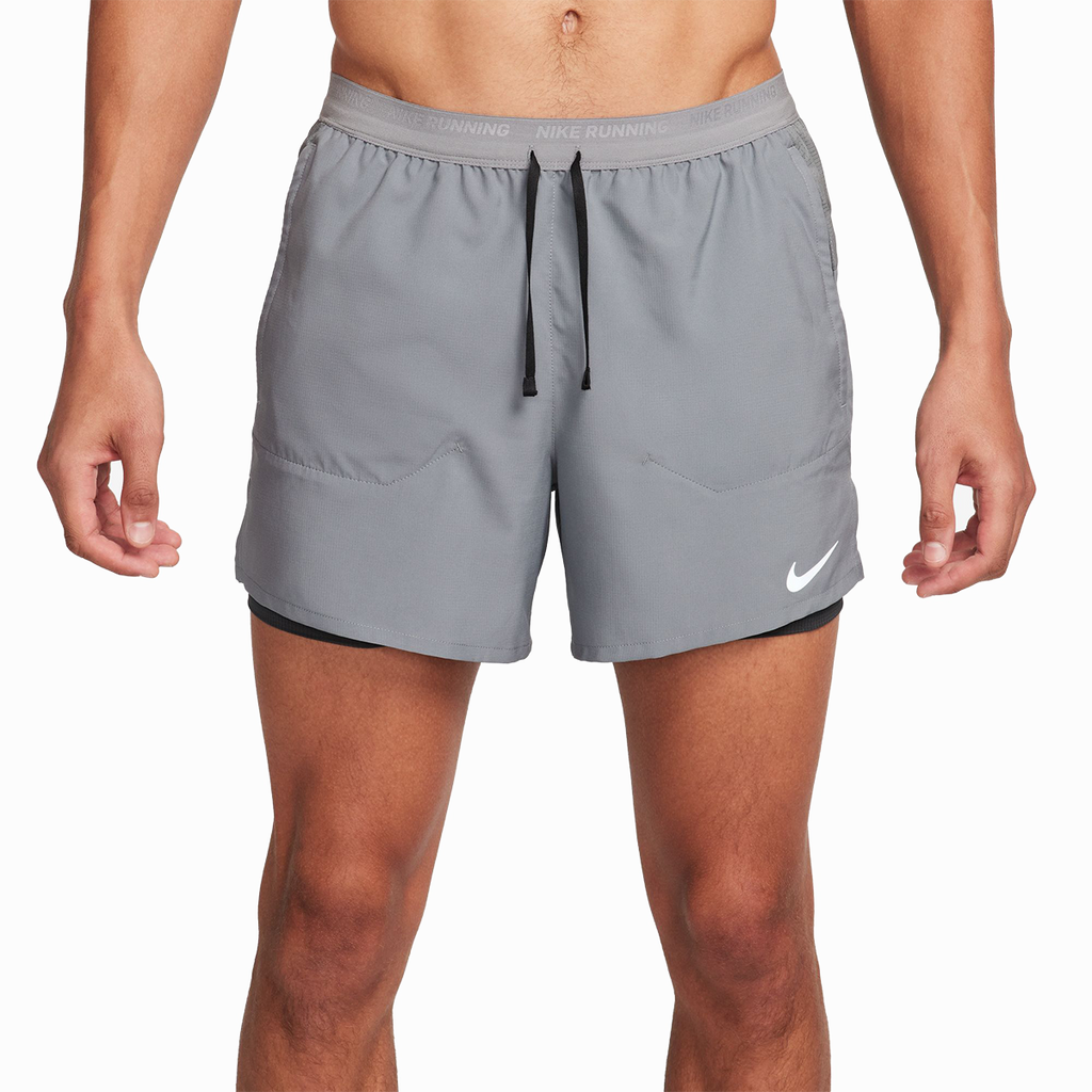 Nike Dri-FIT 5" 2-in-1 Short — Black - Black - Black - Reflective Silver - Reflective Silver — Size Small — Alternate View 8