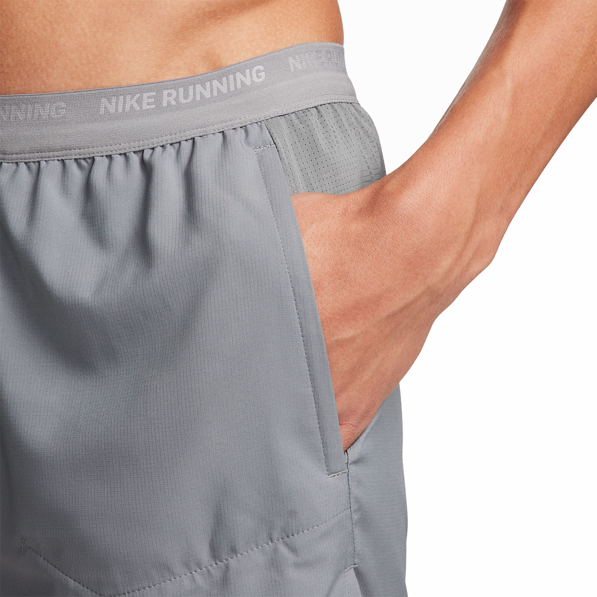 Nike Dri-FIT 5" 2-in-1 Short — Black - Black - Black - Reflective Silver - Reflective Silver — Size Small — Alternate View 9