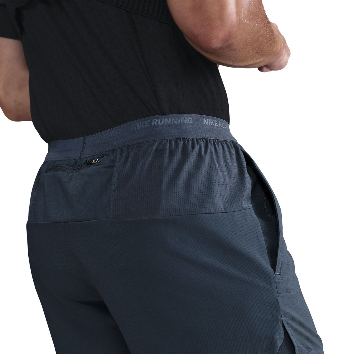 Nike Dri-FIT 5" 2-in-1 Short — Black - Black - Black - Reflective Silver - Reflective Silver — Size Small — Alternate View 14