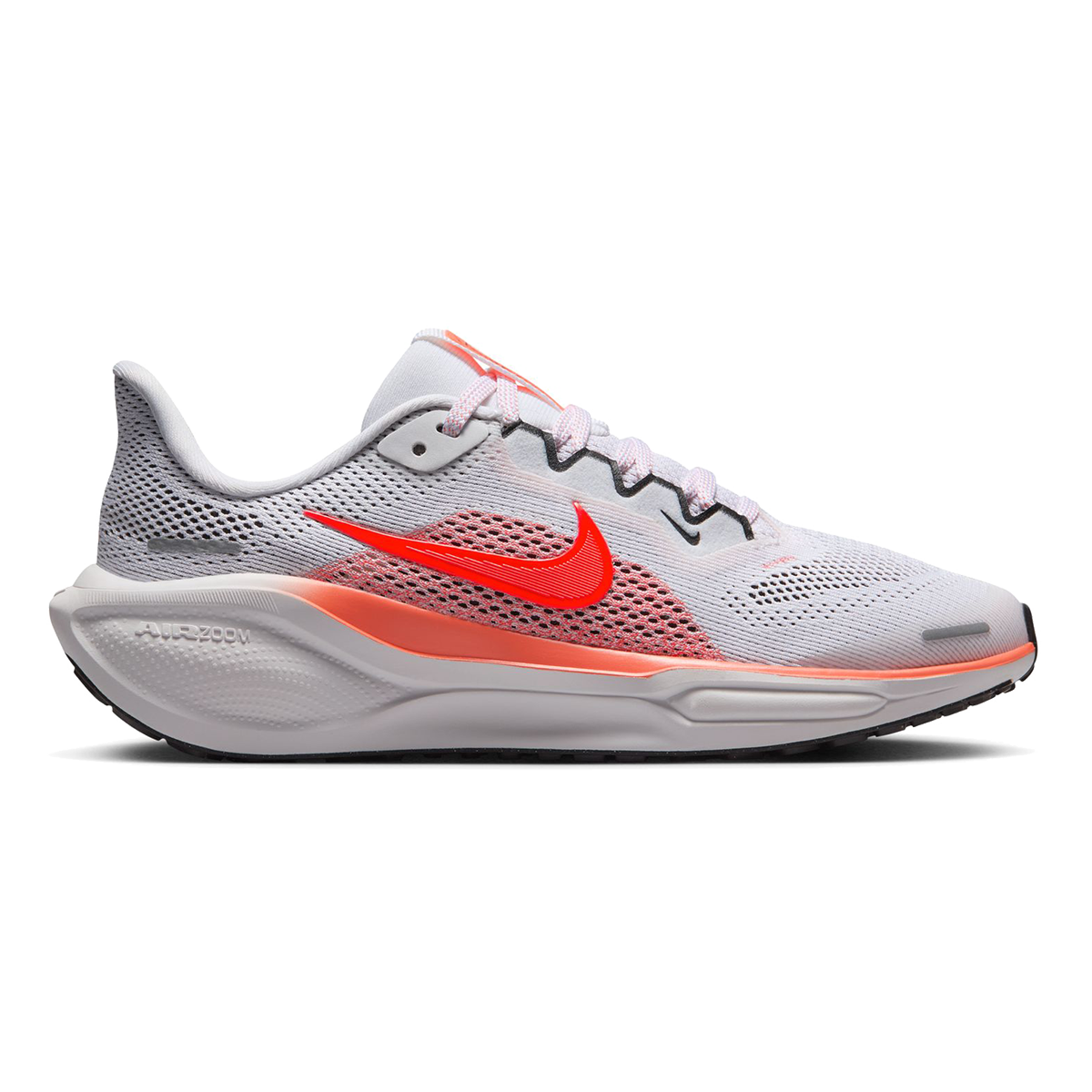 Nike Air Zoom Pegasus 41 GS — White - Bright Crimson - Magic Ember - Black — Size Y — Width 2.5 — Front View
