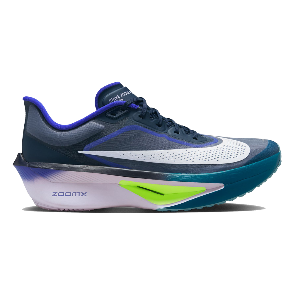 Nike Zoom Fly 6 — Bright Crimson - Cave Purple - Lime Blast - Mint Foam - Hyper Orange — Size D — Width 9 — Lifestyle View