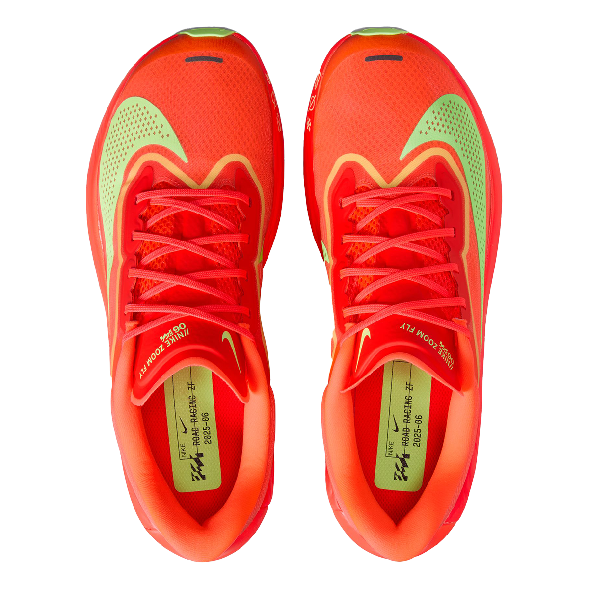 Nike Zoom Fly 6 — Bright Crimson - Cave Purple - Lime Blast - Mint Foam - Hyper Orange — Size D — Width 9 — Alternate View 12