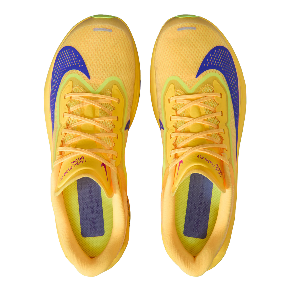 Nike Zoom Fly 6 — Bright Crimson - Cave Purple - Lime Blast - Mint Foam - Hyper Orange — Size D — Width 9 — Back View