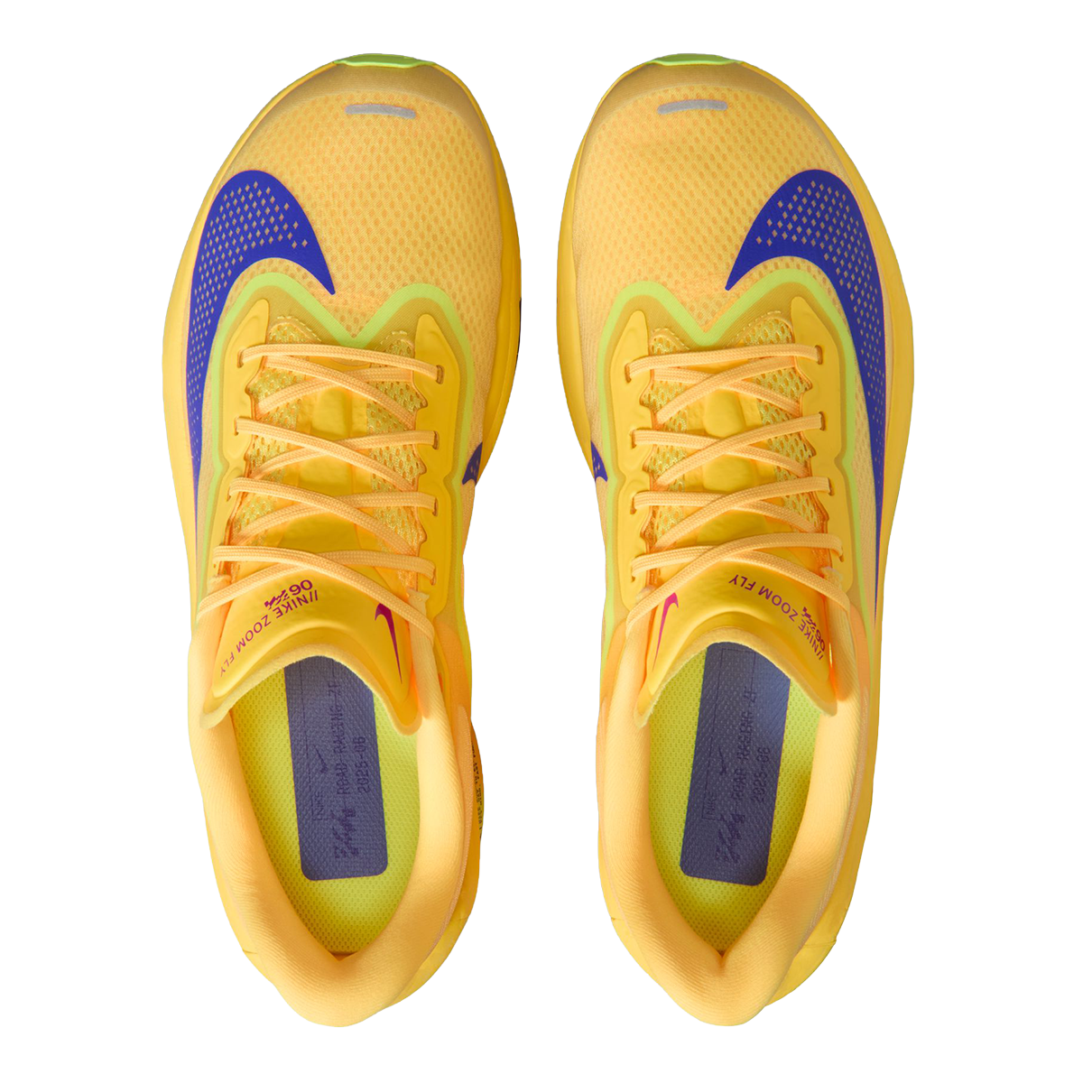 Nike Zoom Fly 6 — Bright Crimson - Cave Purple - Lime Blast - Mint Foam - Hyper Orange — Size D — Width 9 — Back View