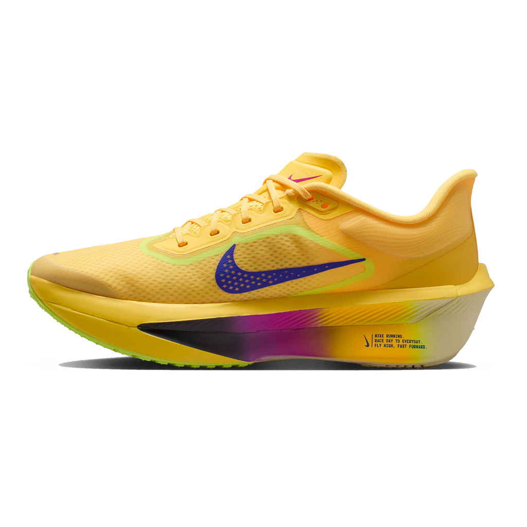Nike Zoom Fly 6 — Bright Crimson - Cave Purple - Lime Blast - Mint Foam - Hyper Orange — Size D — Width 9 — Side View