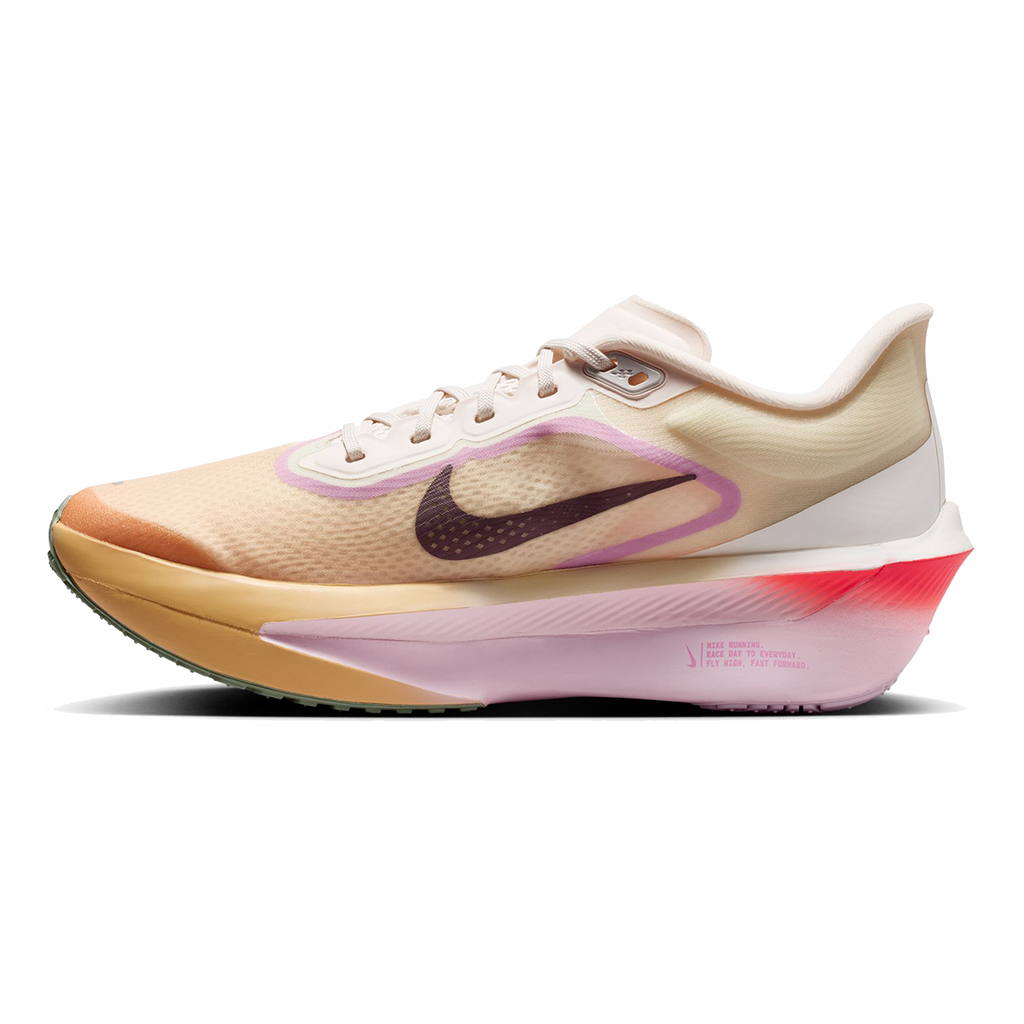 Nike Zoom Fly 6 — Pale Ivory - Black - Crimson Tint - Sail - Hot Punch — Size B — Width 7 — Side View
