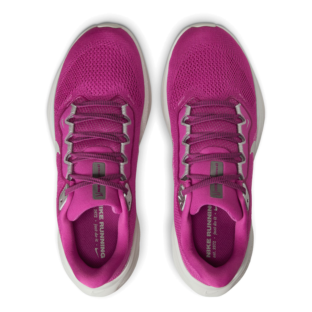 Nike Air Zoom Pegasus 41 PRM — Hot Fuchsia - Mtlc Silver - Lt Silver - Med Fuchsia - Photon Dust — Size B — Width 7 — Back View