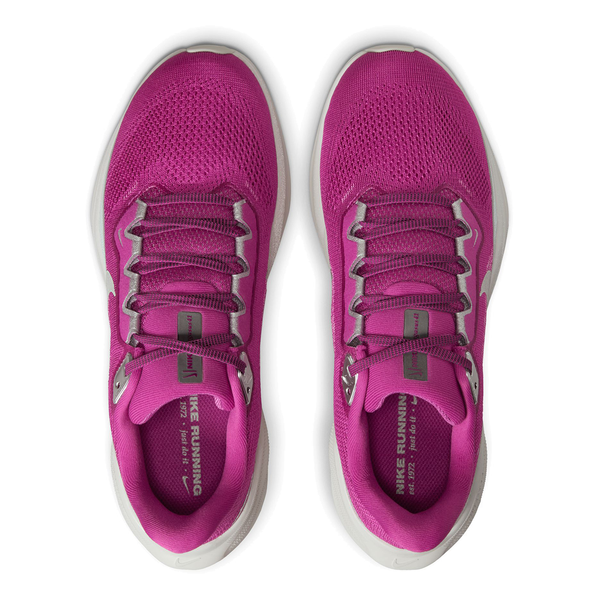 Nike Air Zoom Pegasus 41 PRM — Hot Fuchsia - Mtlc Silver - Lt Silver - Med Fuchsia - Photon Dust — Size B — Width 7 — Back View