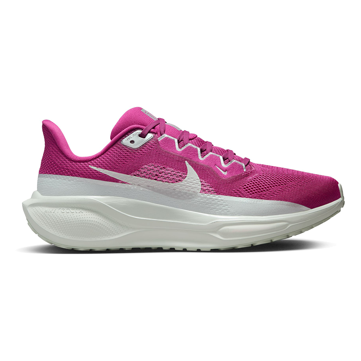 Nike Air Zoom Pegasus 41 PRM — Hot Fuchsia - Mtlc Silver - Lt Silver - Med Fuchsia - Photon Dust — Size B — Width 7 — Front View