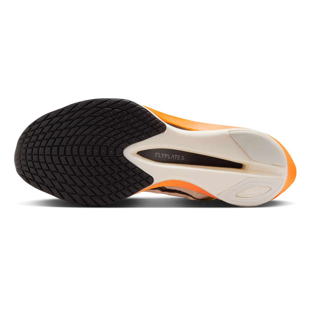 Nike ZoomX Vaporfly Next% 4 PROTO — Sail - Black - Total Orange - White — Size B — Width 7.5 — Top View