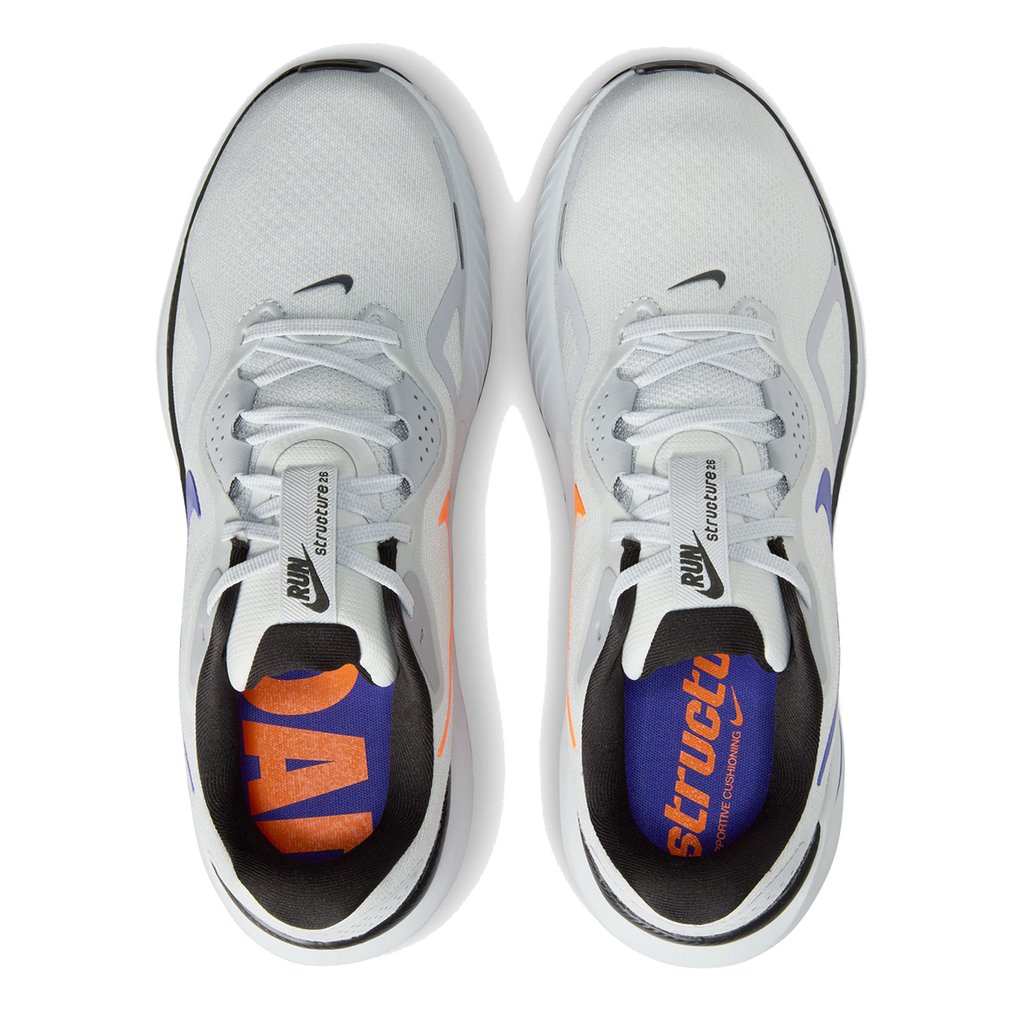Nike Structure 26 — Pure Platinum - Persian Violet - Wolf Grey — Size D — Width 12 — Lifestyle View