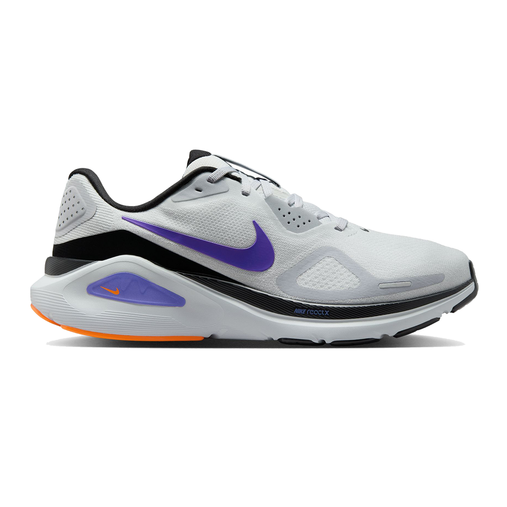 Nike Structure 26 — Pure Platinum - Persian Violet - Wolf Grey — Size D — Width 12 — Top View