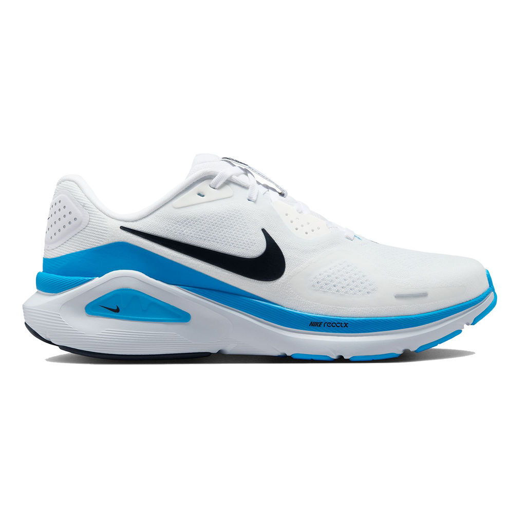 Nike Structure 26 — Pure Platinum - Persian Violet - Wolf Grey — Size D — Width 12 — Front View
