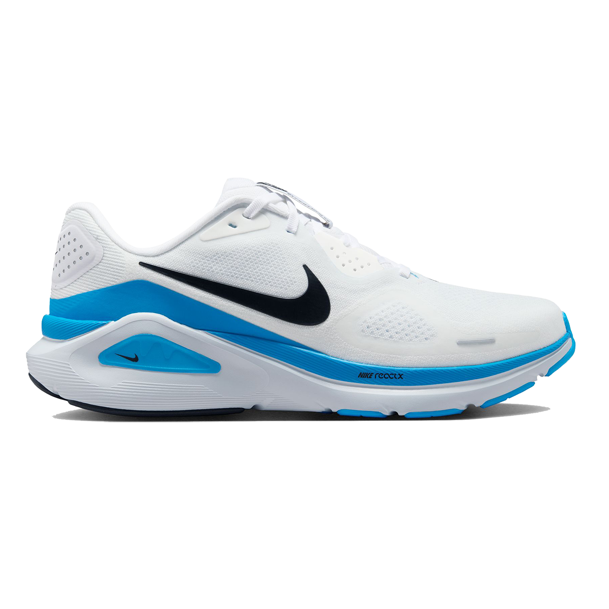 Nike Structure 26 — Pure Platinum - Persian Violet - Wolf Grey — Size D — Width 12 — Front View