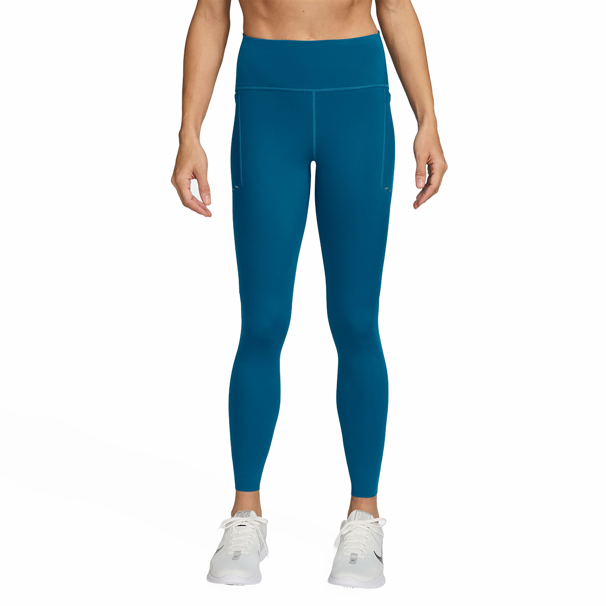 Nike Swift High-Waisted 7/8 Running Leggings — Tattoo - Reflective Silver — Size Large — Alternate View 11