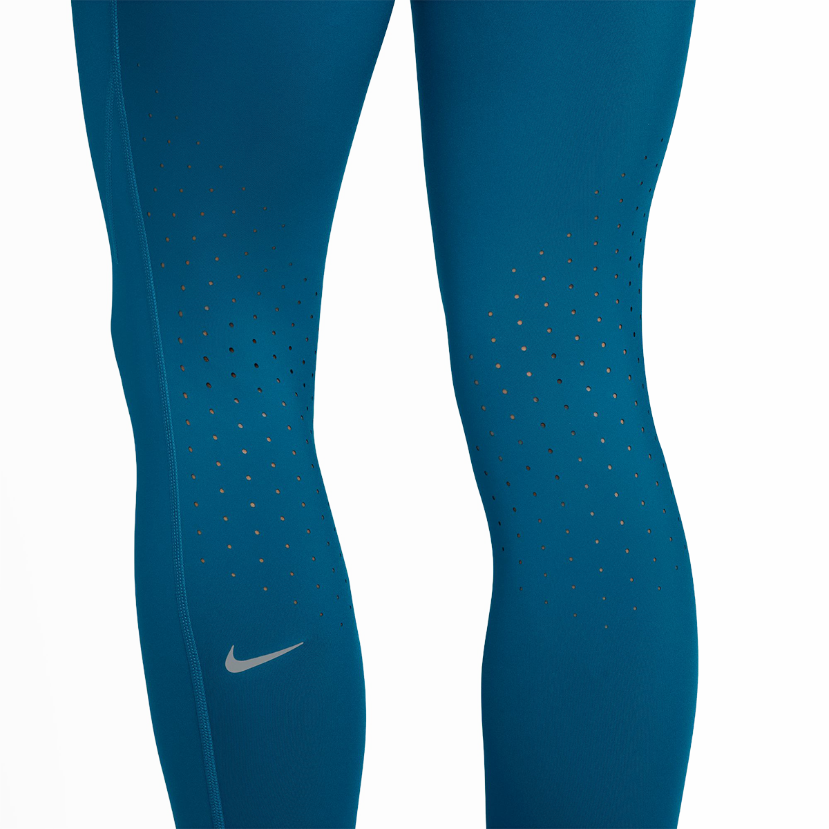 Nike Swift High-Waisted 7/8 Running Leggings — Tattoo - Reflective Silver — Size Large — Alternate View 14