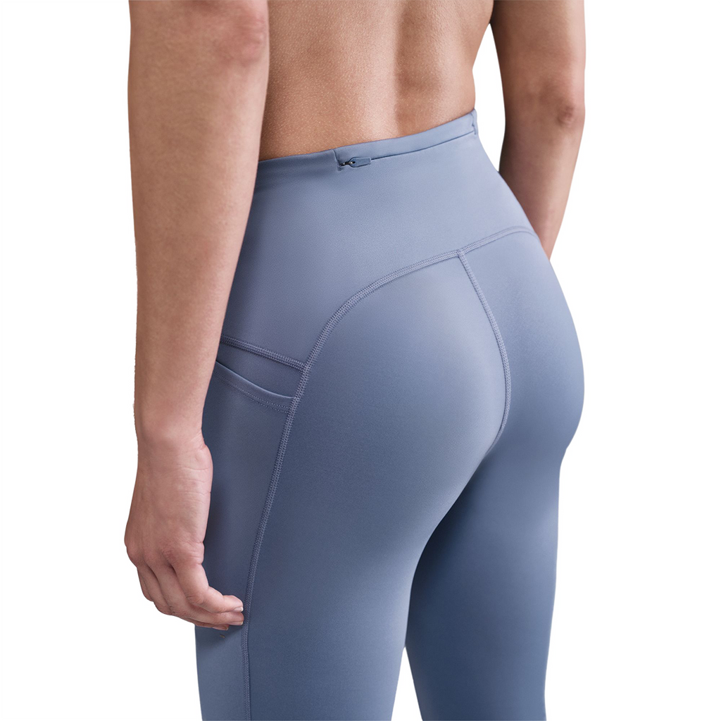 Nike Swift High-Waisted 7/8 Running Leggings — Tattoo - Reflective Silver — Size Large — Alternate View 9