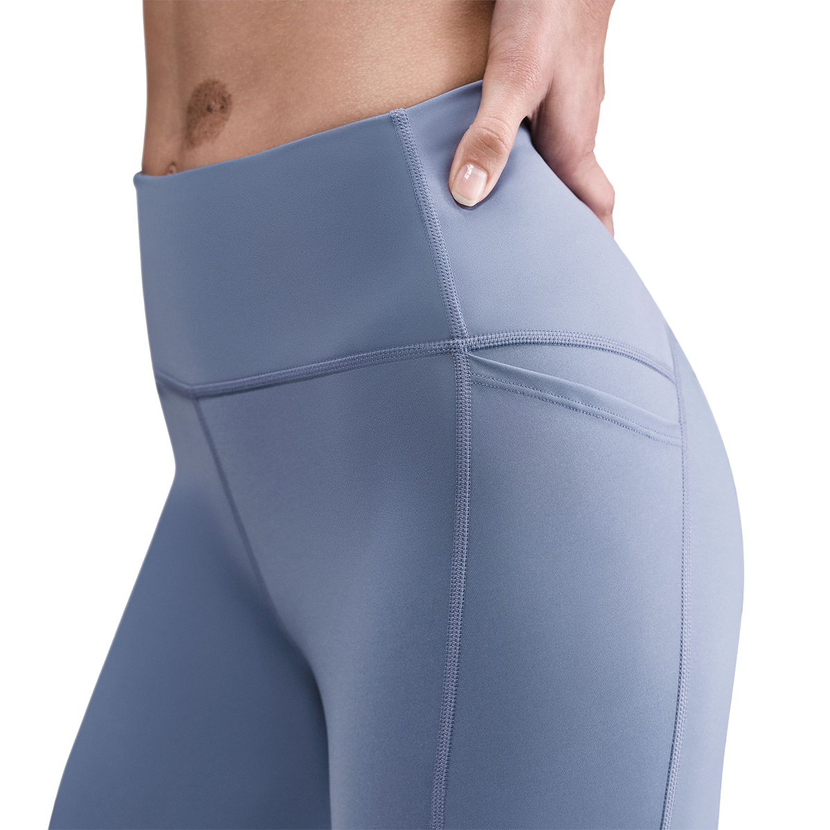 Nike Swift High-Waisted 7/8 Running Leggings — Tattoo - Reflective Silver — Size Large — Alternate View 10