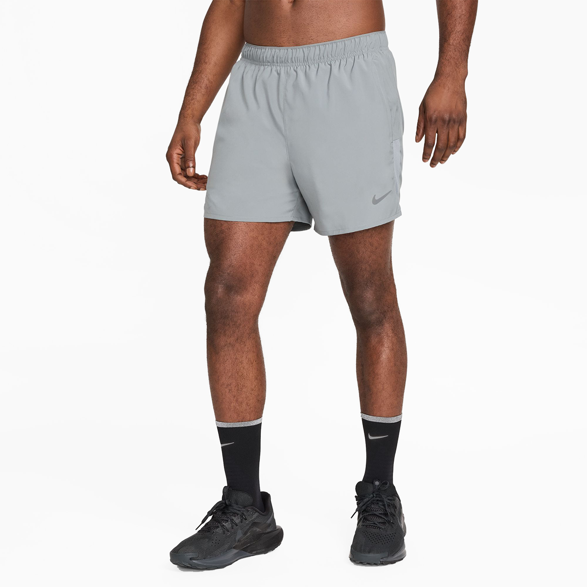 Nike Dri-FIT 5" 2-in-1 Short — Black - Black - Black - Reflective Silver - Reflective Silver — Size Small — Alternate View 15