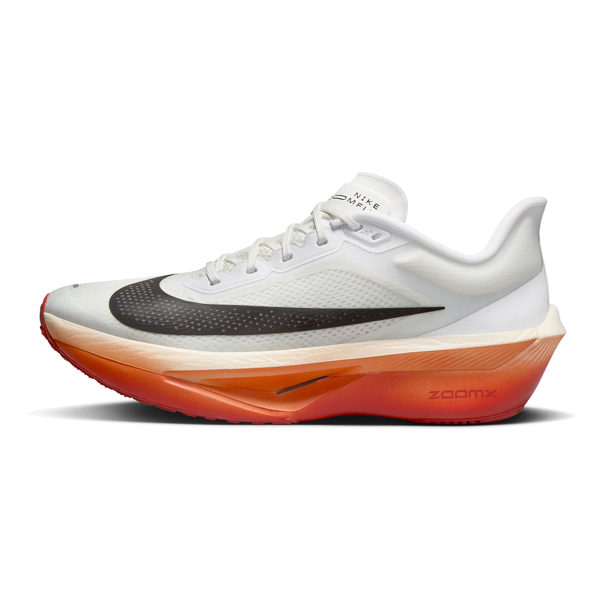 Nike Zoom Fly 6 EK — White - Black - Pale Ivory - Sail - Stadium Green — Size D — Width 9 — Lifestyle View