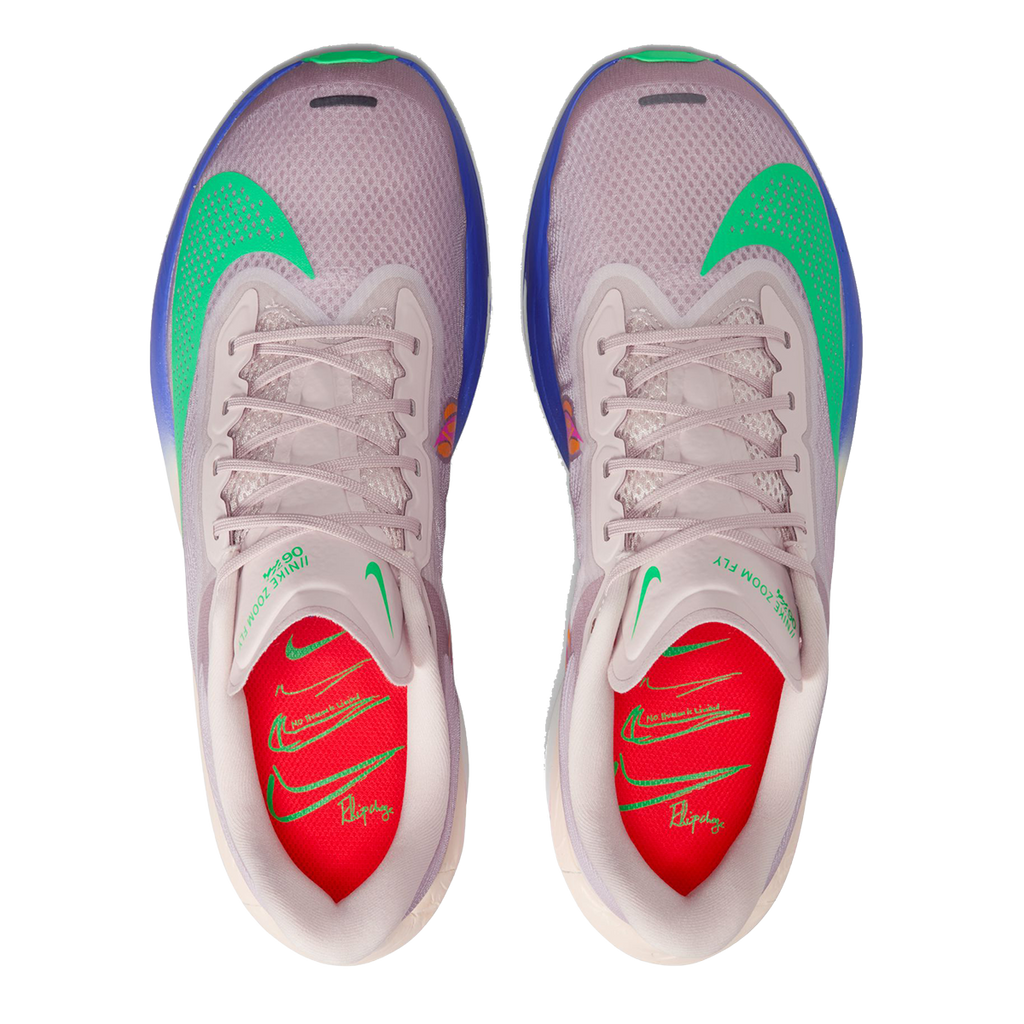 Nike Zoom Fly 6 EK — White - Black - Pale Ivory - Sail - Stadium Green — Size D — Width 9 — Back View