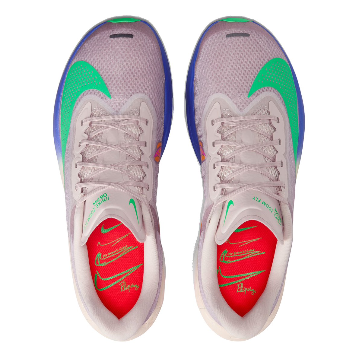 Nike Zoom Fly 6 EK — White - Black - Pale Ivory - Sail - Stadium Green — Size D — Width 9 — Back View