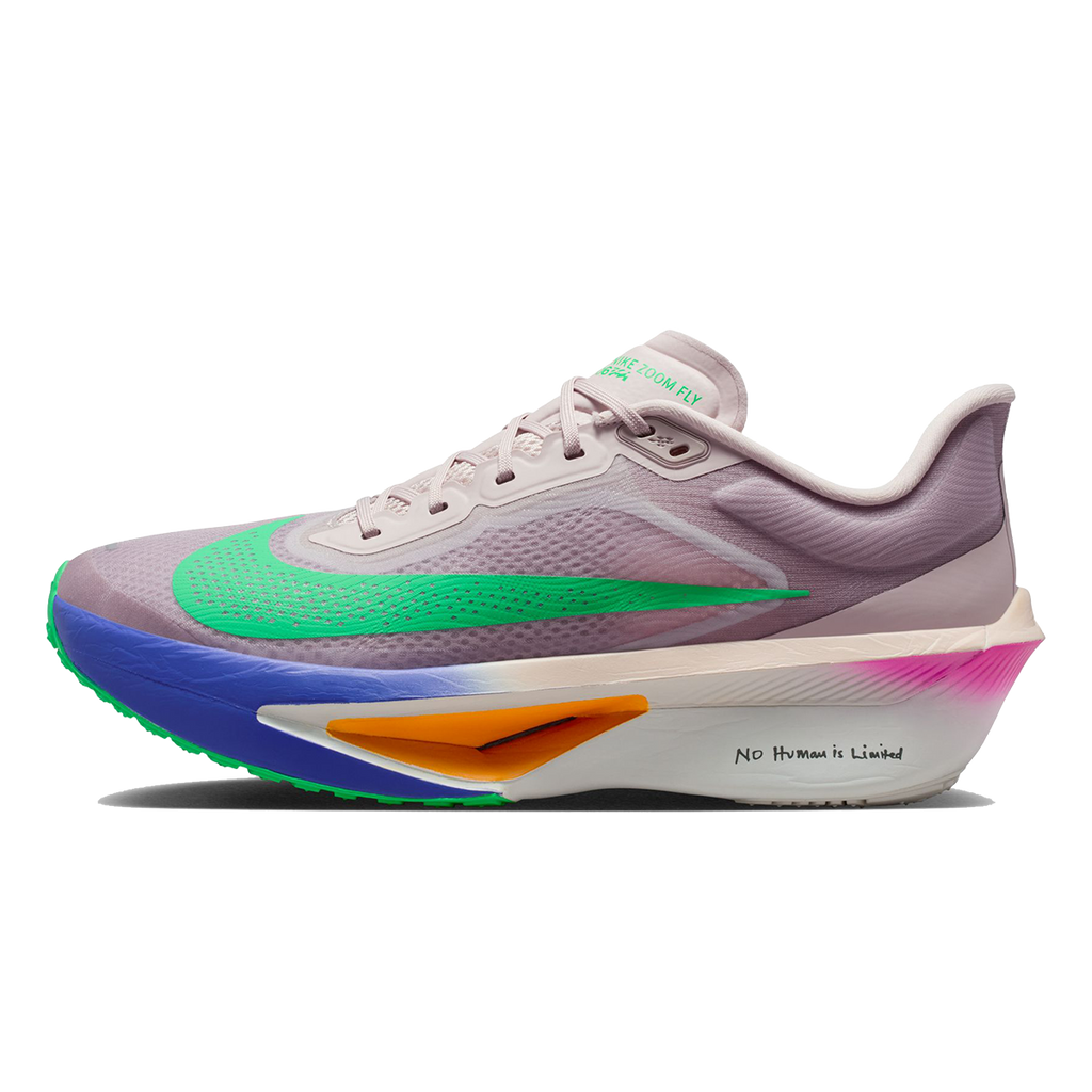 Nike Zoom Fly 6 EK — White - Black - Pale Ivory - Sail - Stadium Green — Size D — Width 9 — Side View