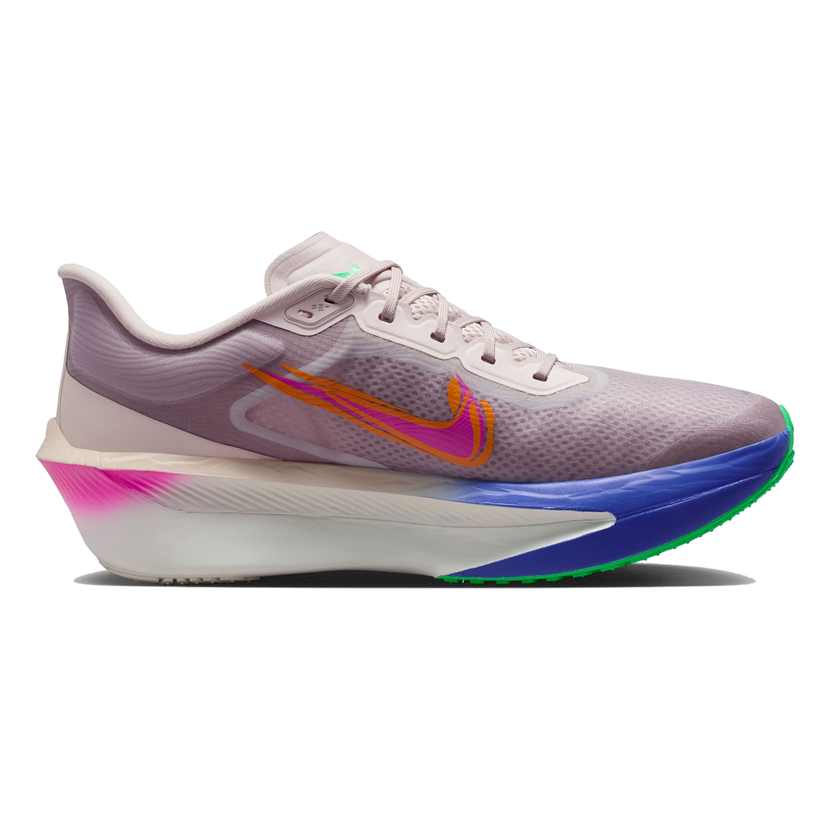 Nike Zoom Fly 6 EK — White - Black - Pale Ivory - Sail - Stadium Green — Size D — Width 9 — Front View