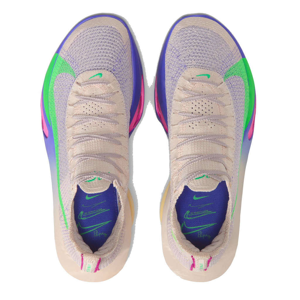 Nike Alphafly 3 Eliud Kipchoge — Vapor Green - Black - Dragon Red — Size D — Width 8 — Back View