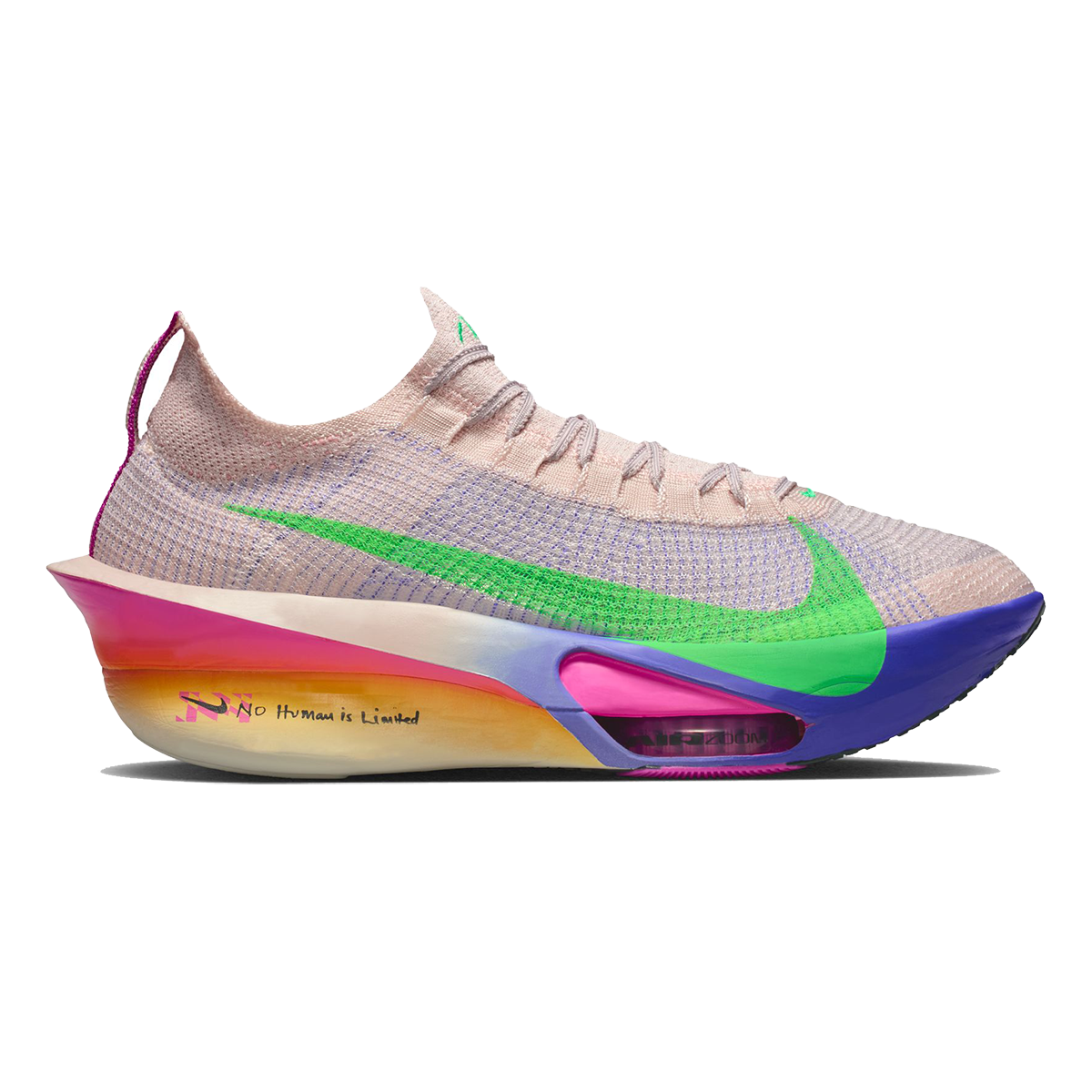 Nike Alphafly 3 Eliud Kipchoge — Vapor Green - Black - Dragon Red — Size D — Width 8 — Front View