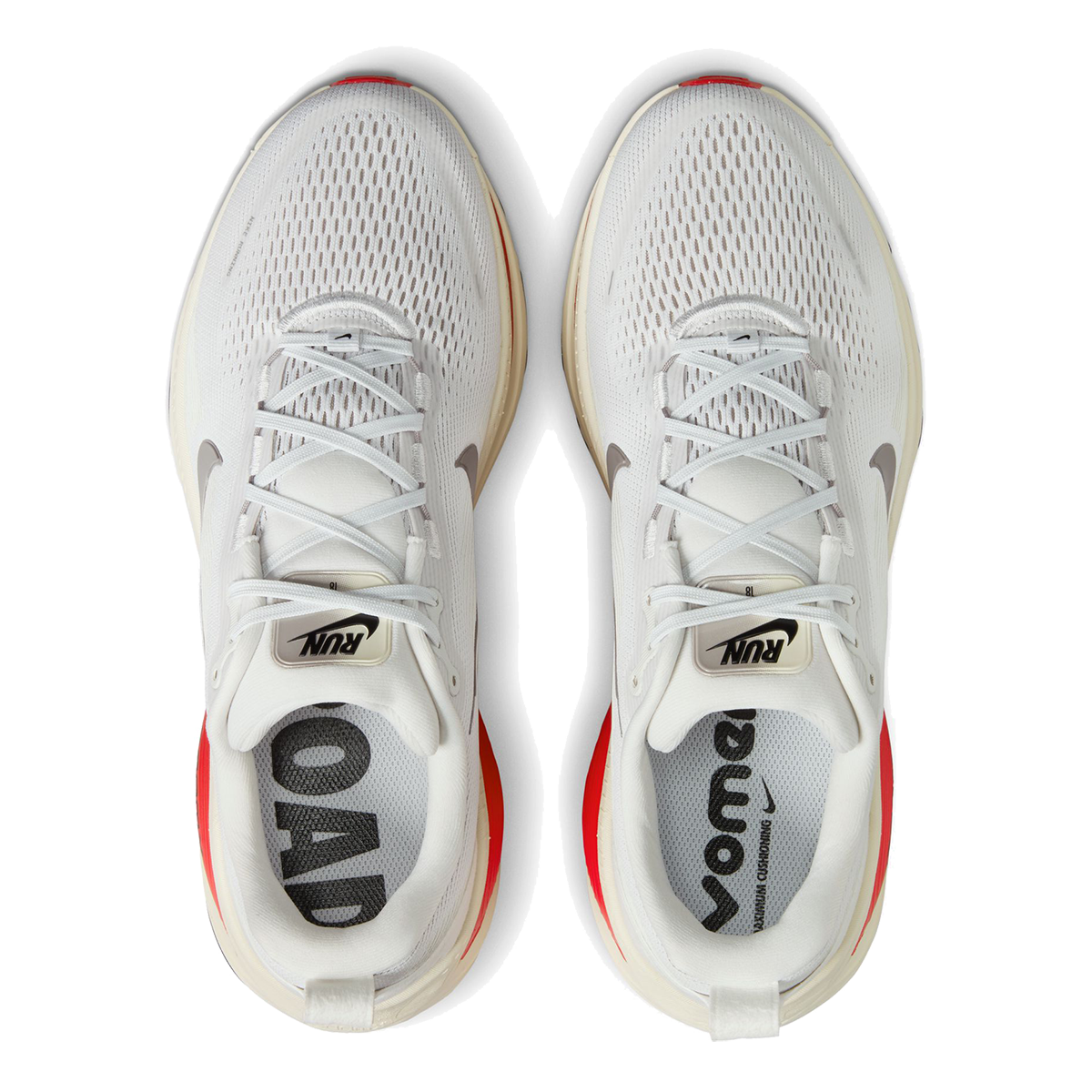 Nike Vomero 18 — Pure Platinum - Anthracite - Smoke Grey - Lt Smoke Grey - Univ Red - Solar Red — Size D — Width 9 — Alternate View 39