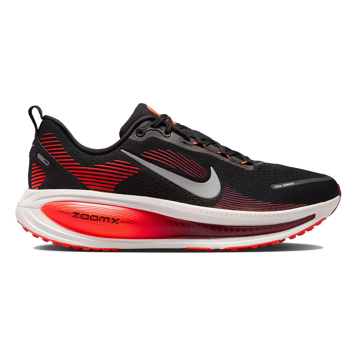 Nike Vomero 18 — Pure Platinum - Anthracite - Smoke Grey - Lt Smoke Grey - Univ Red - Solar Red — Size D — Width 9 — Alternate View 25