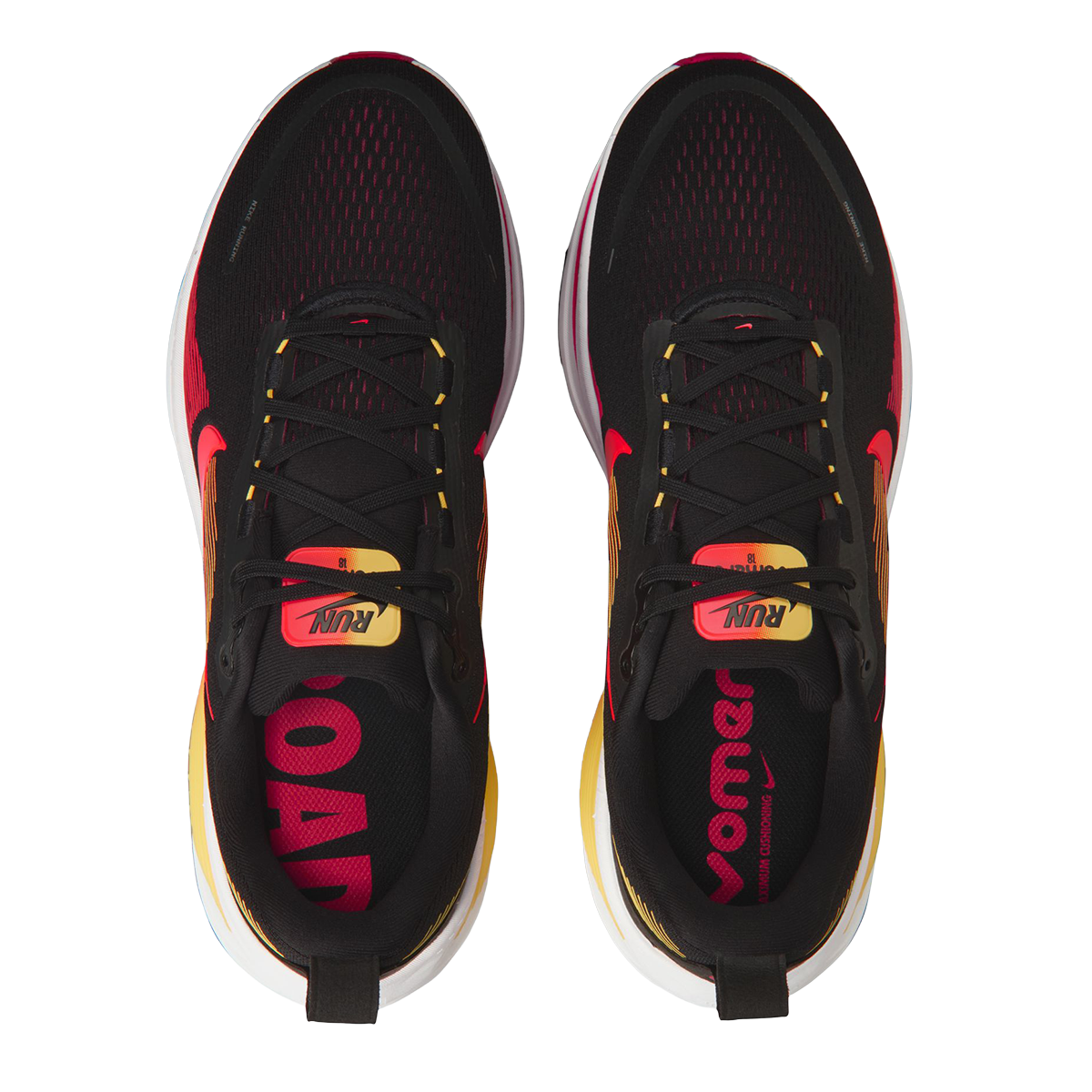 Nike Vomero 18 — Pure Platinum - Anthracite - Smoke Grey - Lt Smoke Grey - Univ Red - Solar Red — Size D — Width 9 — Alternate View 90