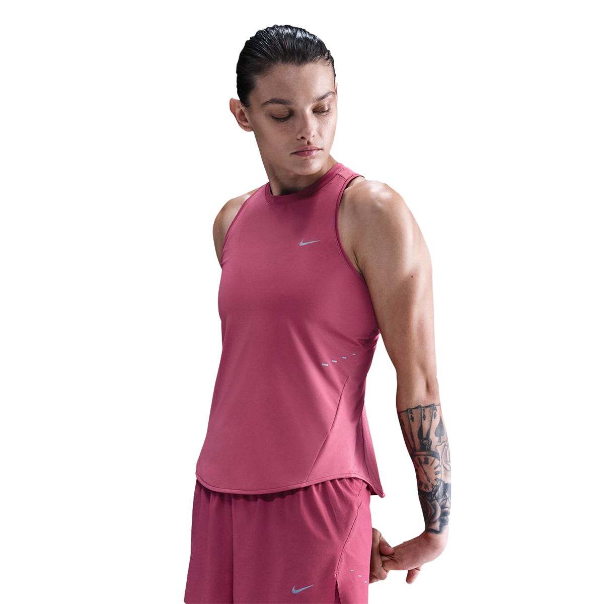 Nike Swift Dri-FIT Running Tank Top — Atmosphere - Reflective Silv — Size XLarge — Alternate View 8