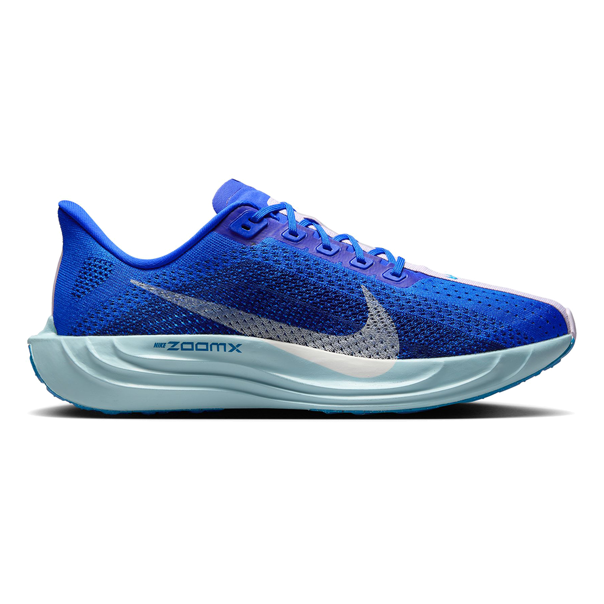 Nike Pegasus Plus CM — Racer Blue - Sail - Blue Void - Doll - Ocean Bliss - Lt Photo Blue — Size D — Width 9 — Front View