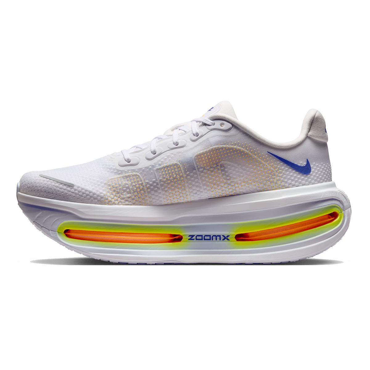 Nike Vomero Premium — Sail - Black - Coconut Milk - Total Orange — Size D — Width 6 — Side View