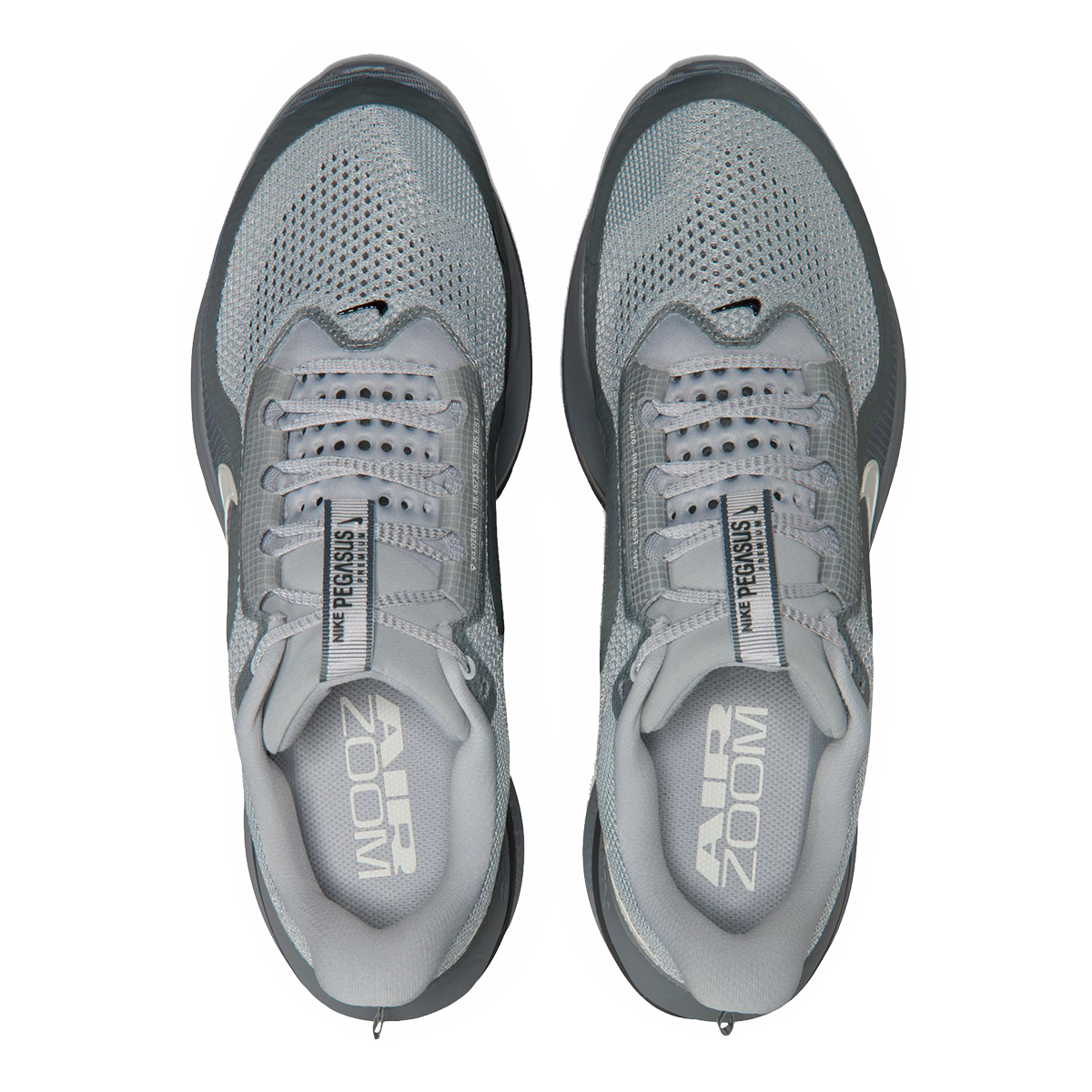 Nike Pegasus Premium — Football Grey - Multi Color - Total Orange - Summit White - Mtlc Silver - Black — Size D — Width 9 — Alternate View 56