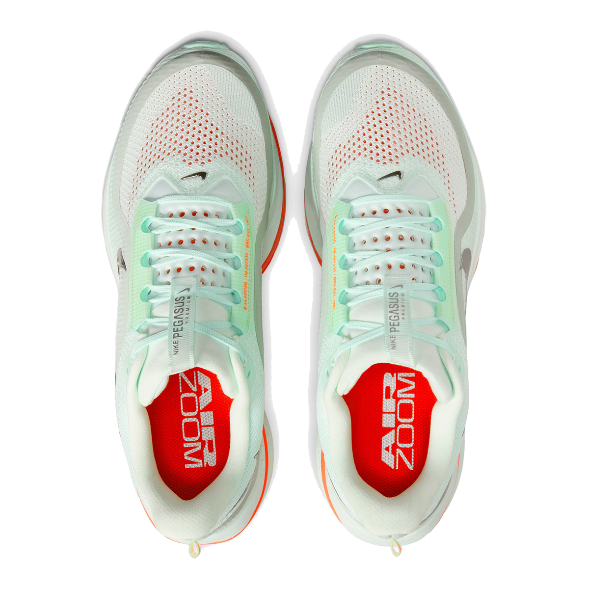 Nike Pegasus Premium — Football Grey - Multi Color - Total Orange - Summit White - Mtlc Silver - Black — Size D — Width 9 — Alternate View 20