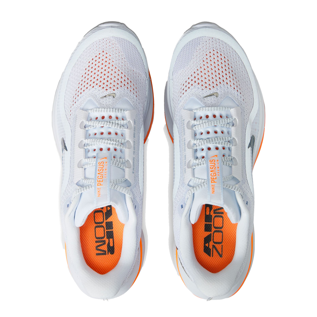 Nike Pegasus Premium — Football Grey - Multi Color - Total Orange - Summit White - Mtlc Silver - Black — Size B — Width 7.5 — Alternate View 35