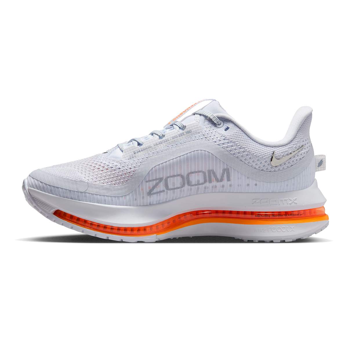 Nike Pegasus Premium — Football Grey - Multi Color - Total Orange - Summit White - Mtlc Silver - Black — Size B — Width 7.5 — Alternate View 34
