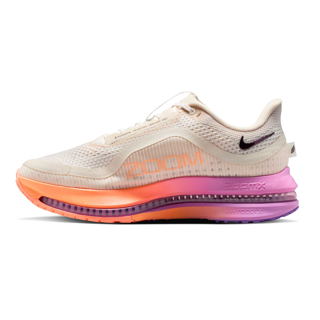 Nike Pegasus Premium — Football Grey - Multi Color - Total Orange - Summit White - Mtlc Silver - Black — Size B — Width 7.5 — Side View