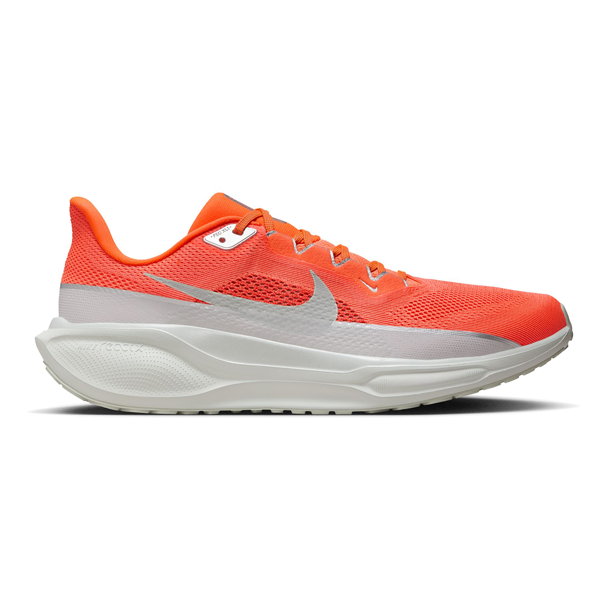 Nike Air Zoom Pegasus 41 PRM — Hyper Crimson - Metallic Silver - Safety Orange - Photon Dust — Size D — Width 9 — Front View