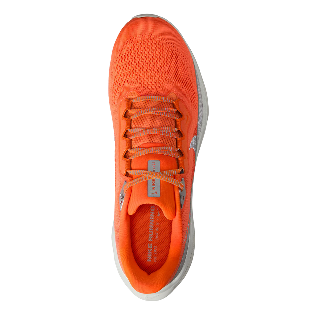 Nike Air Zoom Pegasus 41 PRM — Hyper Crimson - Metallic Silver - Safety Orange - Photon Dust — Size D — Width 9 — Back View
