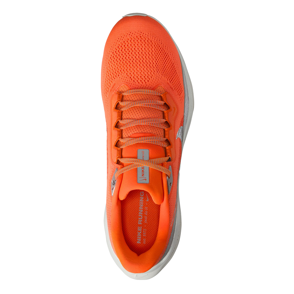 Nike Air Zoom Pegasus 41 PRM — Hyper Crimson - Metallic Silver - Safety Orange - Photon Dust — Size D — Width 9 — Back View
