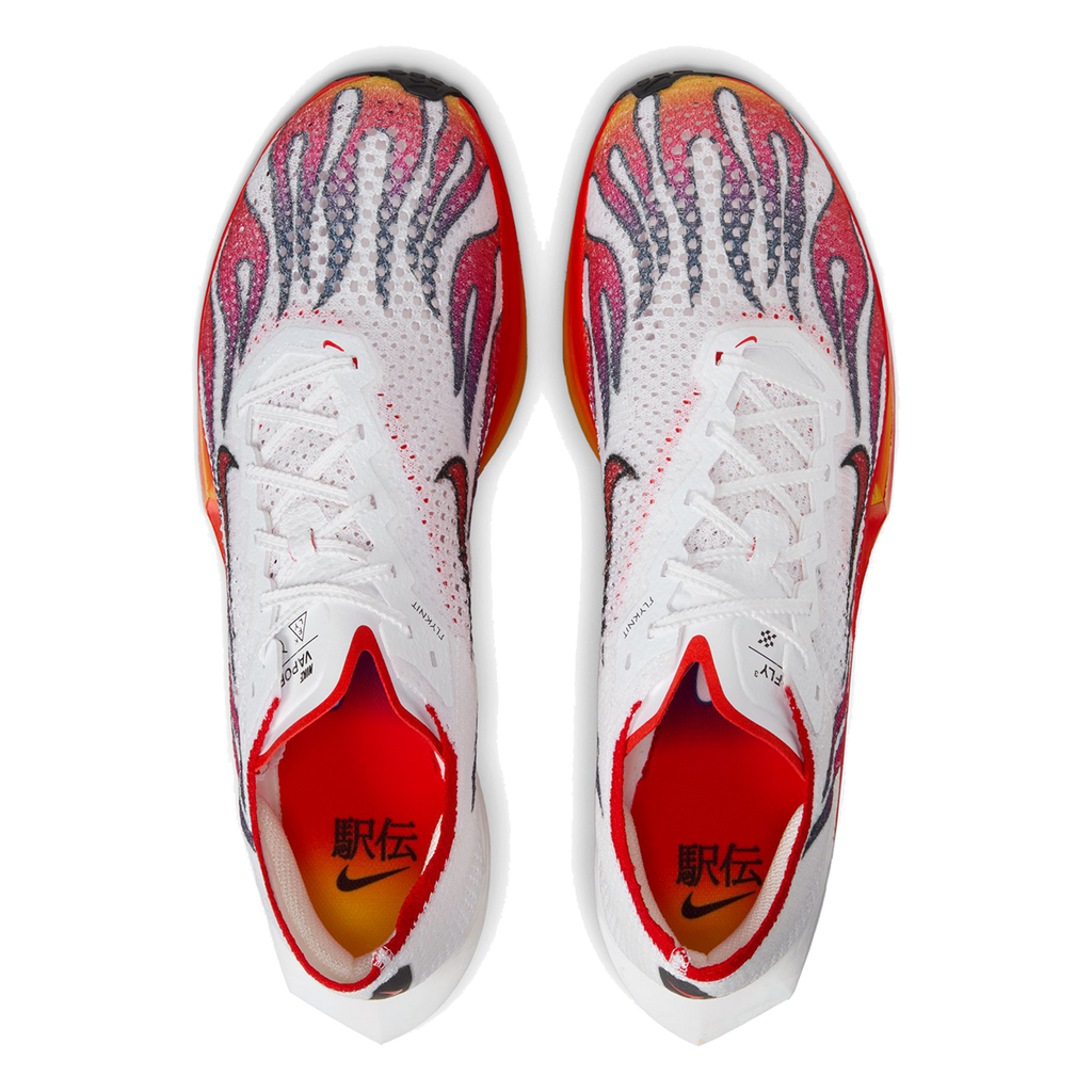 Nike Vaporfly 3 — White - Habanero Red - Black - University Red — Size D — Width 10.5 — Back View
